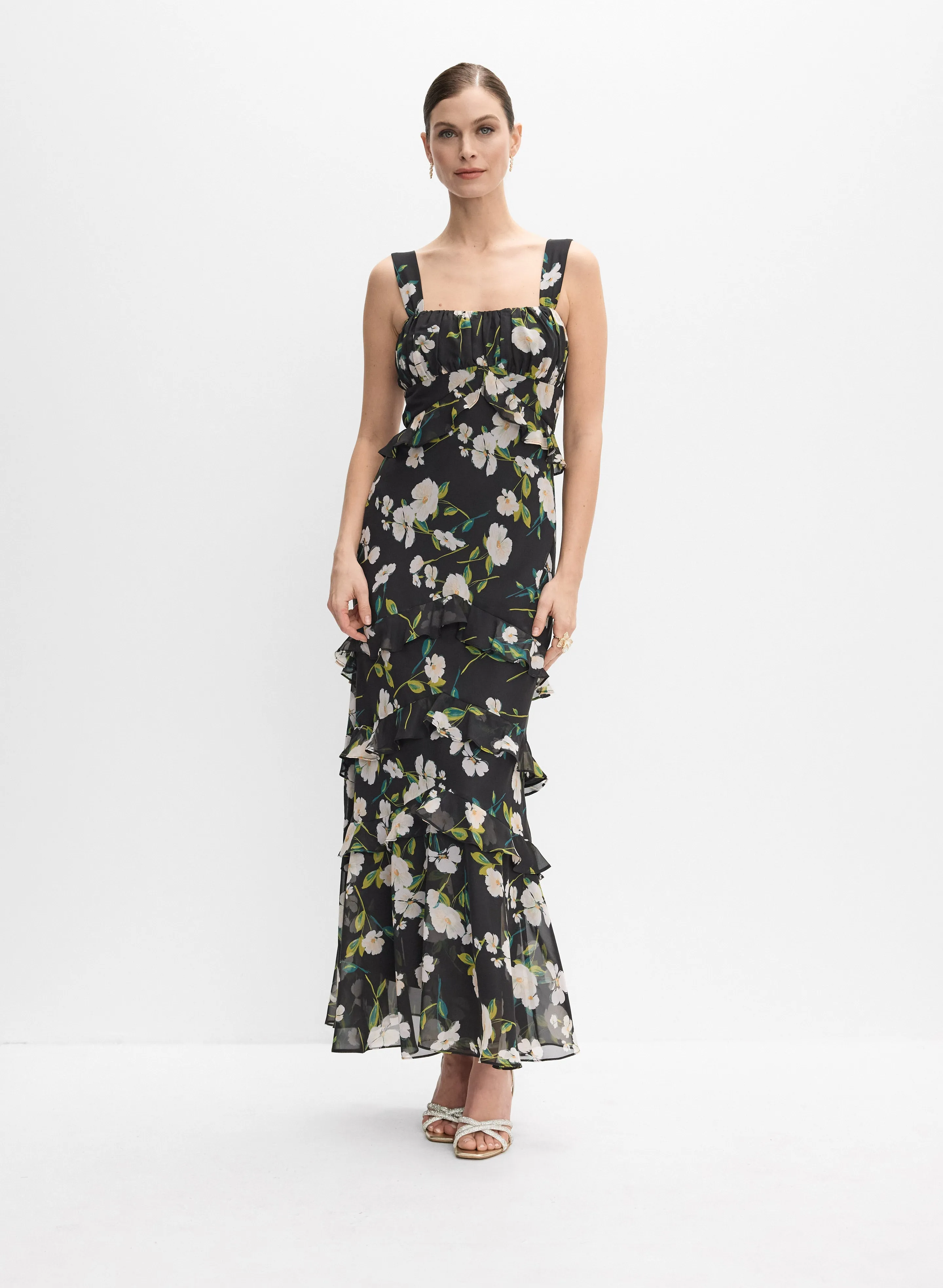 Melanie Lyne Tiered Floral Dress Melanie Lyne Tiered Floral Dress - Image 1
