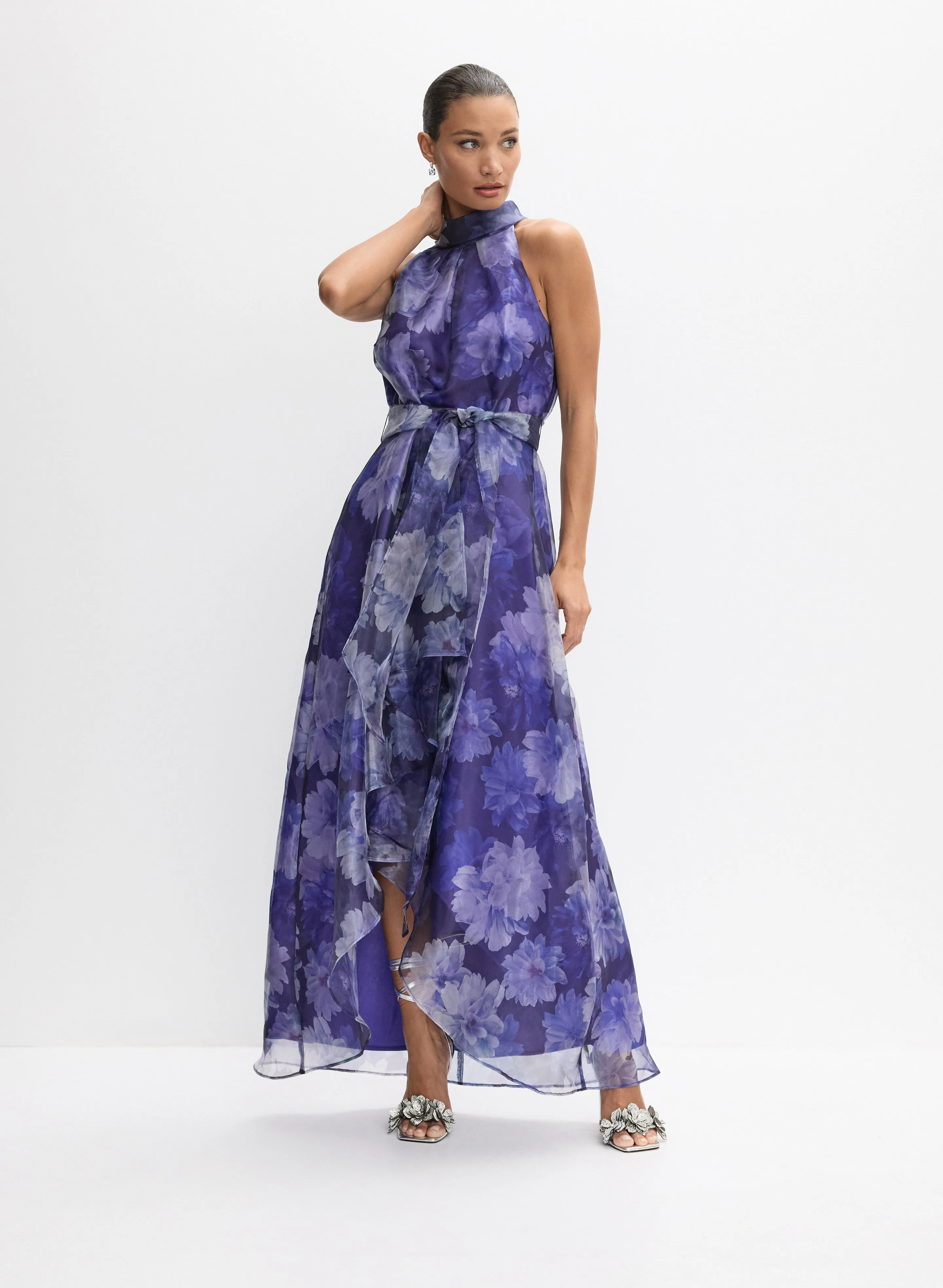Melanie Lyne Floral Organza Dress Melanie Lyne Floral Organza Dress - Image 1