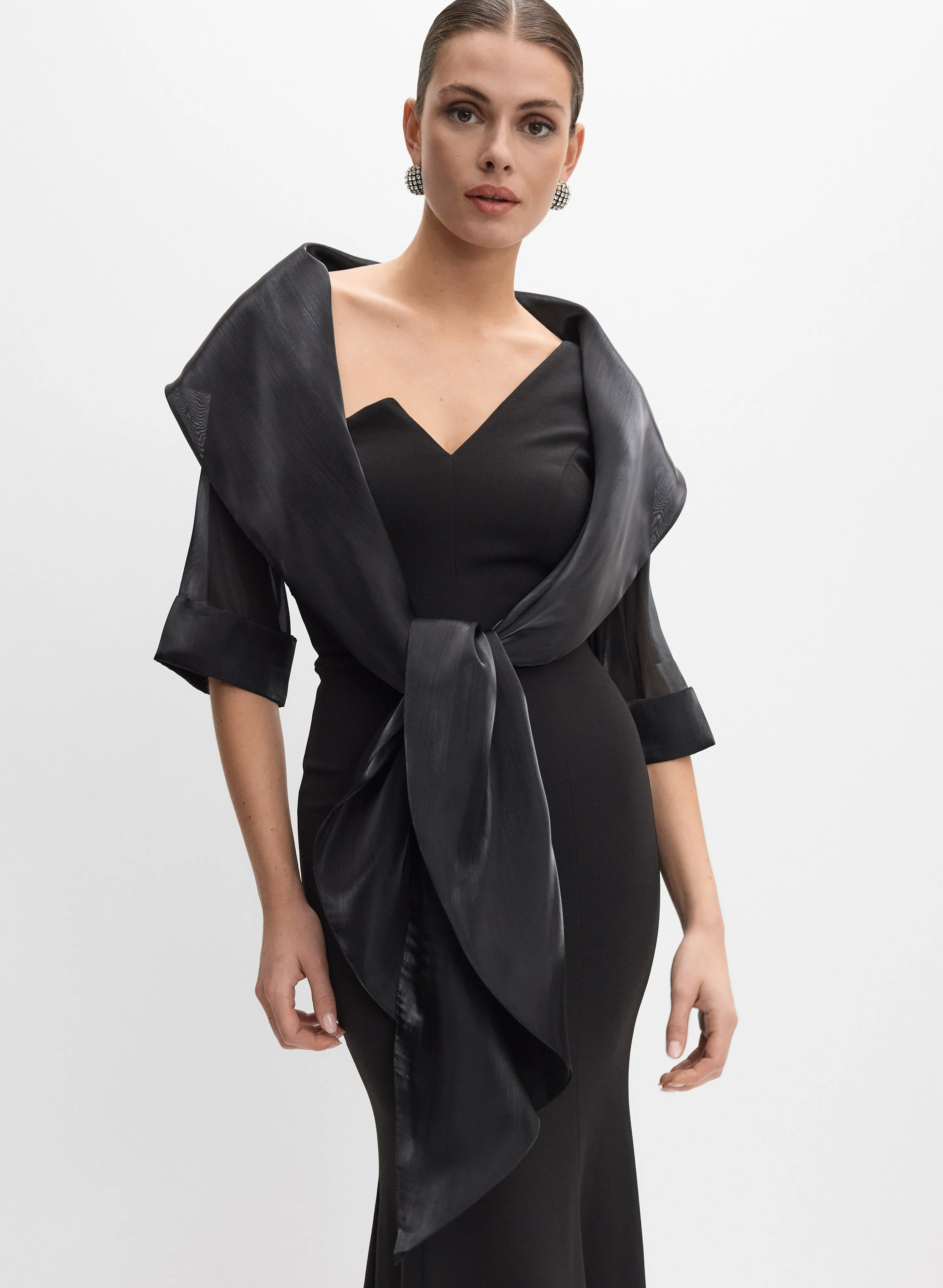 Melanie Lyne Shimmer Organza Bolero Melanie Lyne Shimmer Organza Bolero - Image 1