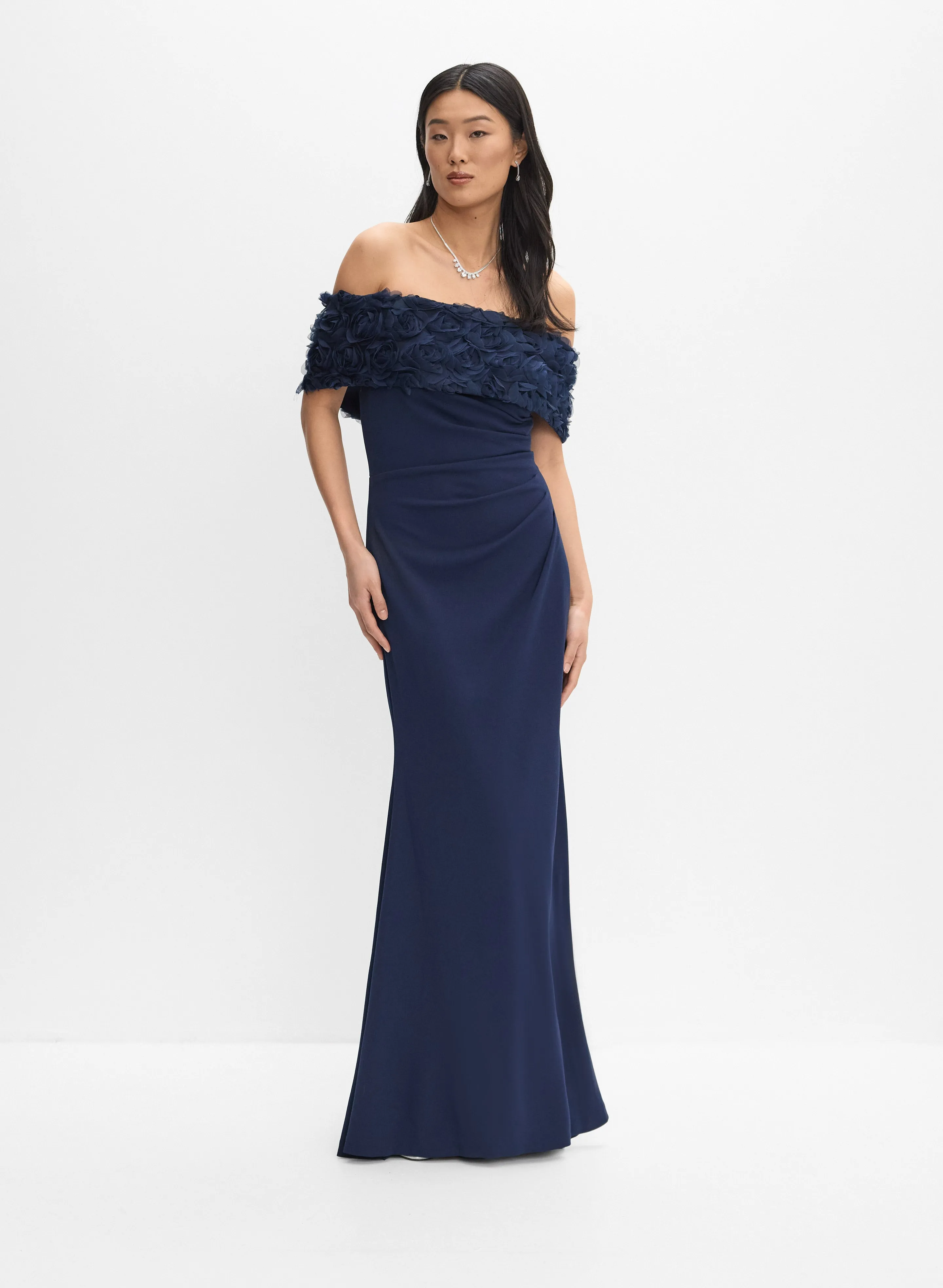 Melanie Lyne Off-The-Shoulder Crepe Dress Melanie Lyne Off-The-Shoulder Crepe Dress - Image 1