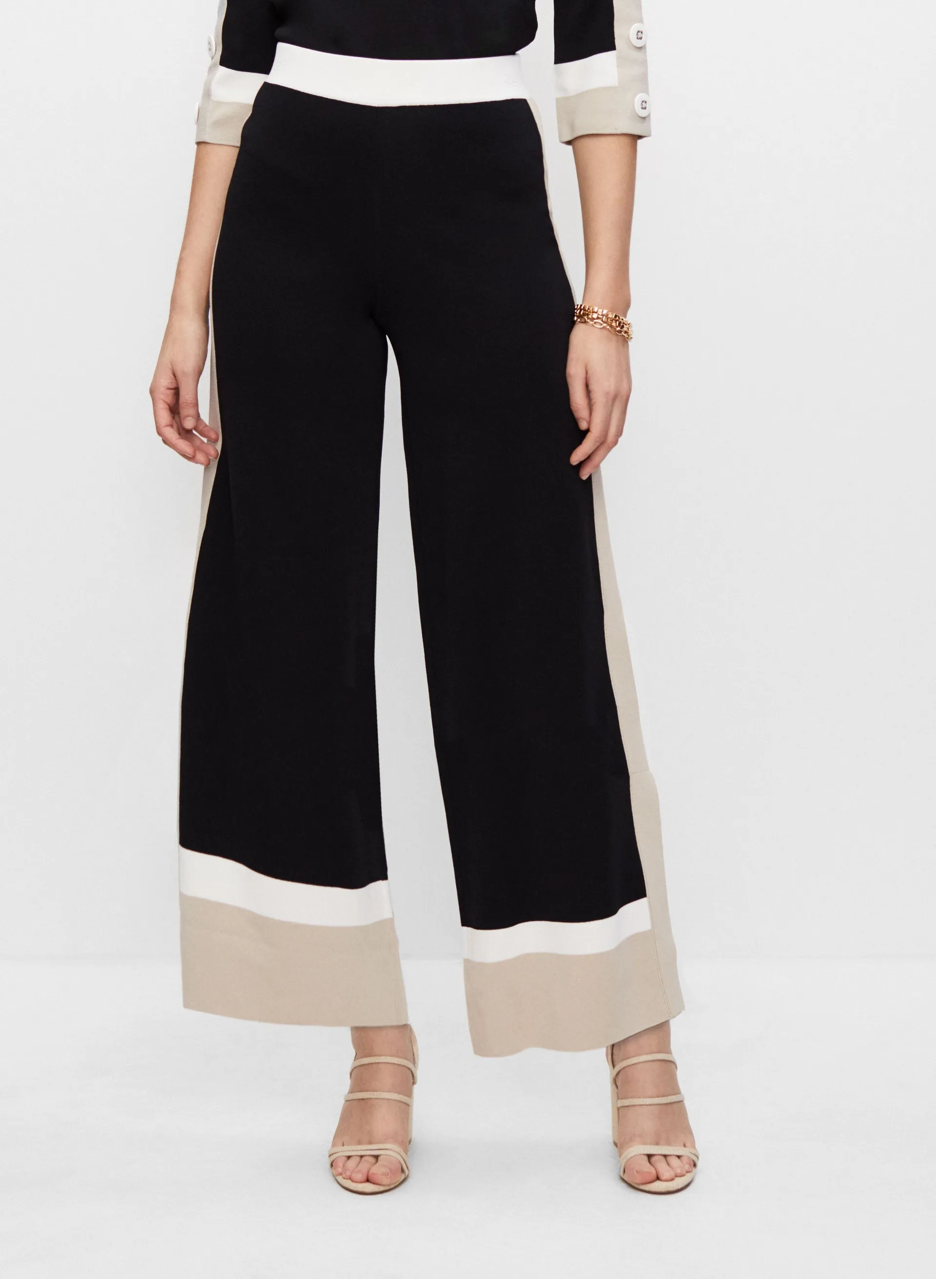 Melanie Lyne Joseph Ribkoff - Slit Detail Gaucho Pants Melanie Lyne Joseph Ribkoff - Slit Detail Gaucho Pants - Image 1