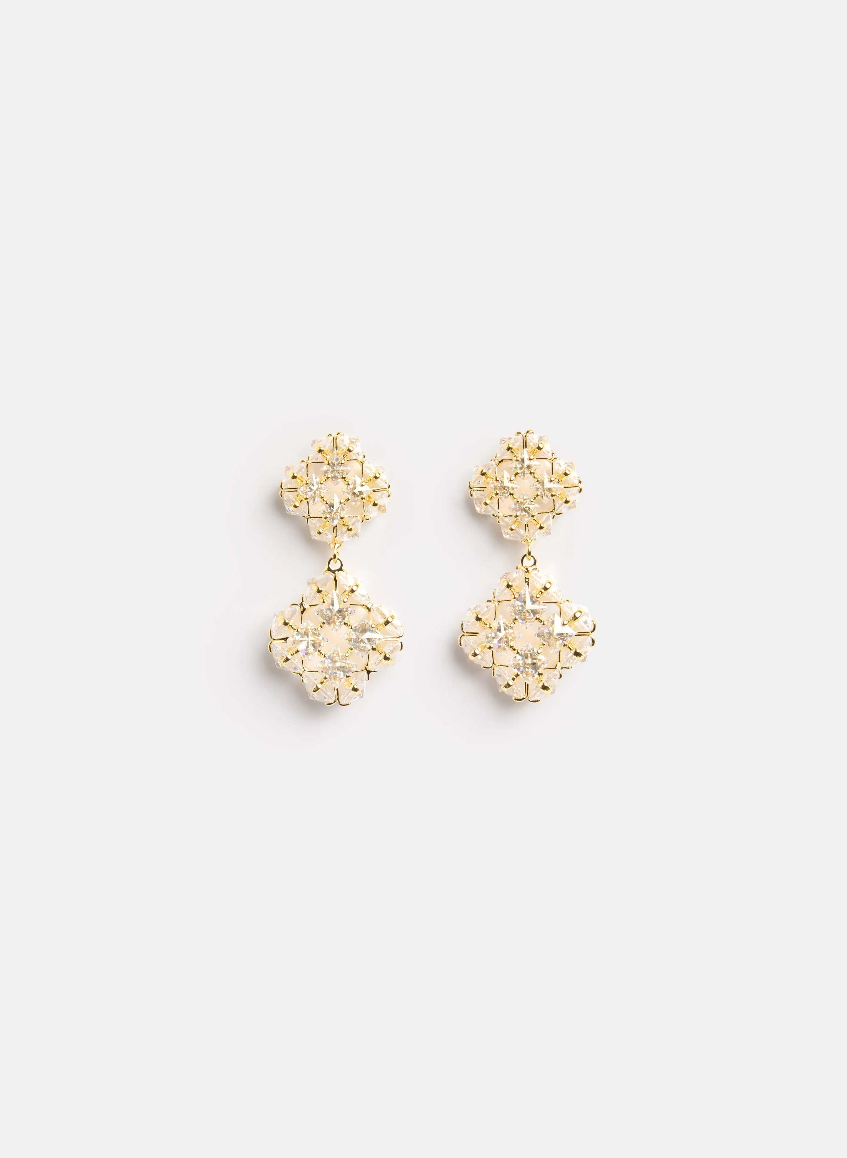 Melanie Lyne Tiered Clover Earrings Melanie Lyne Tiered Clover Earrings - Image 1