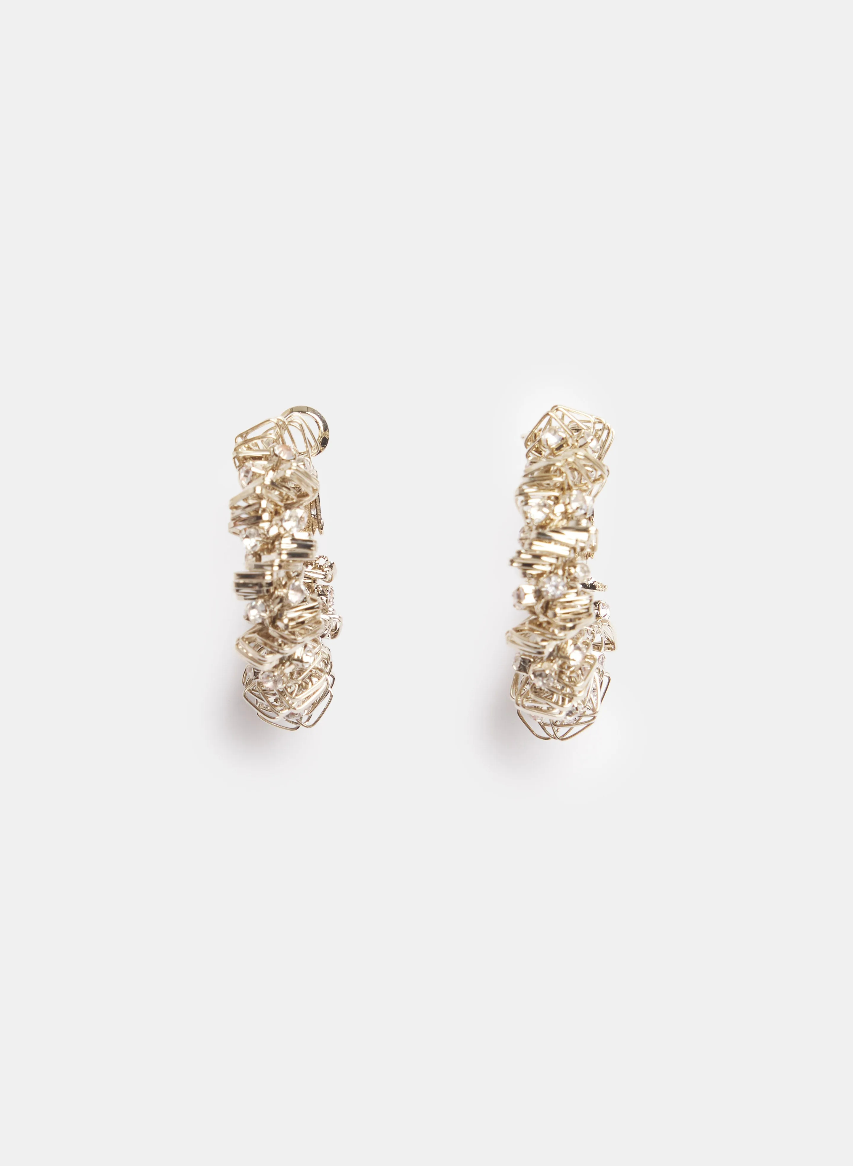 Melanie Lyne Stacked Cubic Zirconia Hoop Earrings Melanie Lyne Stacked Cubic Zirconia Hoop Earrings - Image 1