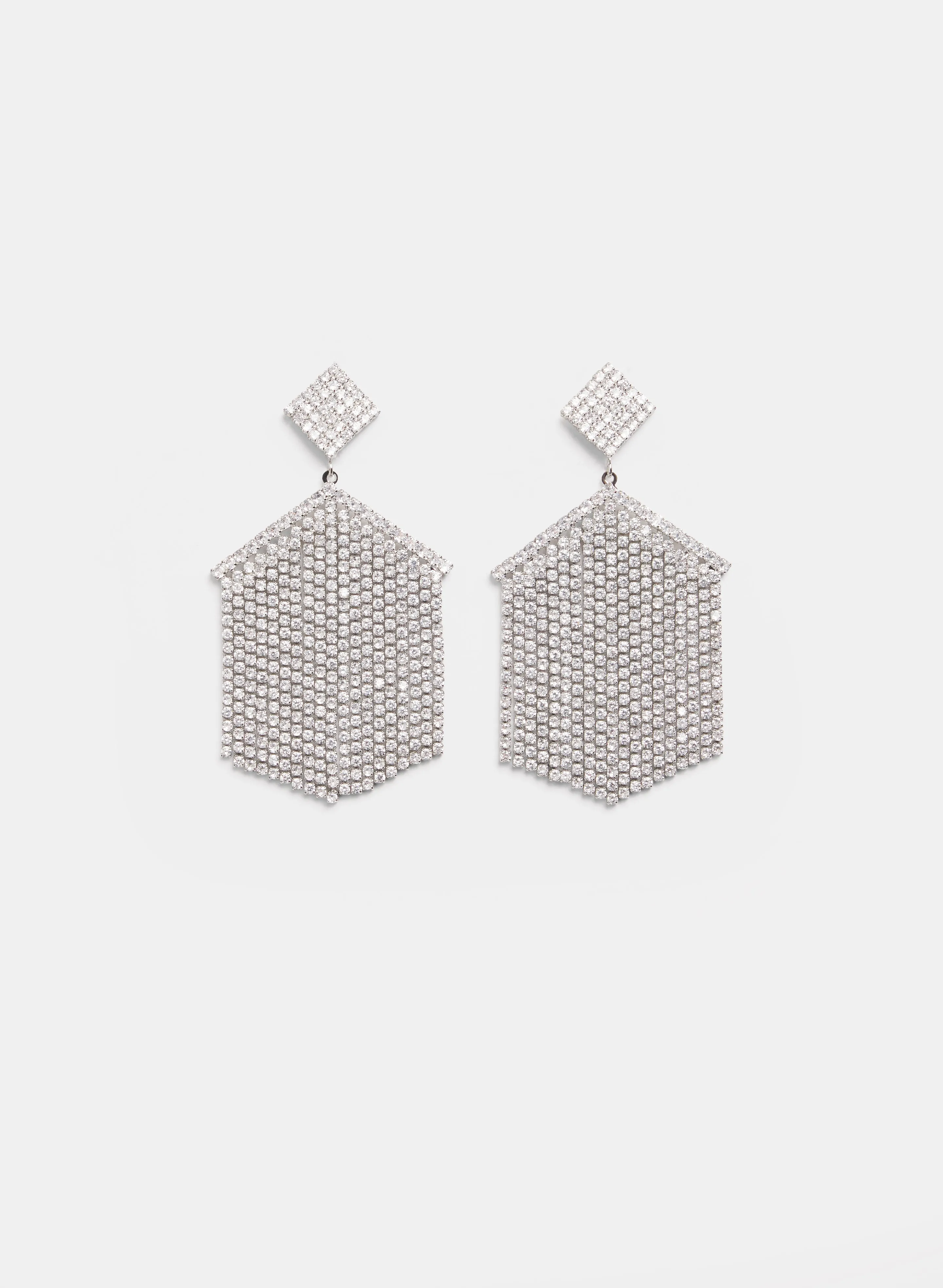 Melanie Lyne Cubic Zirconia Chandelier Earrings Melanie Lyne Cubic Zirconia Chandelier Earrings - Image 1