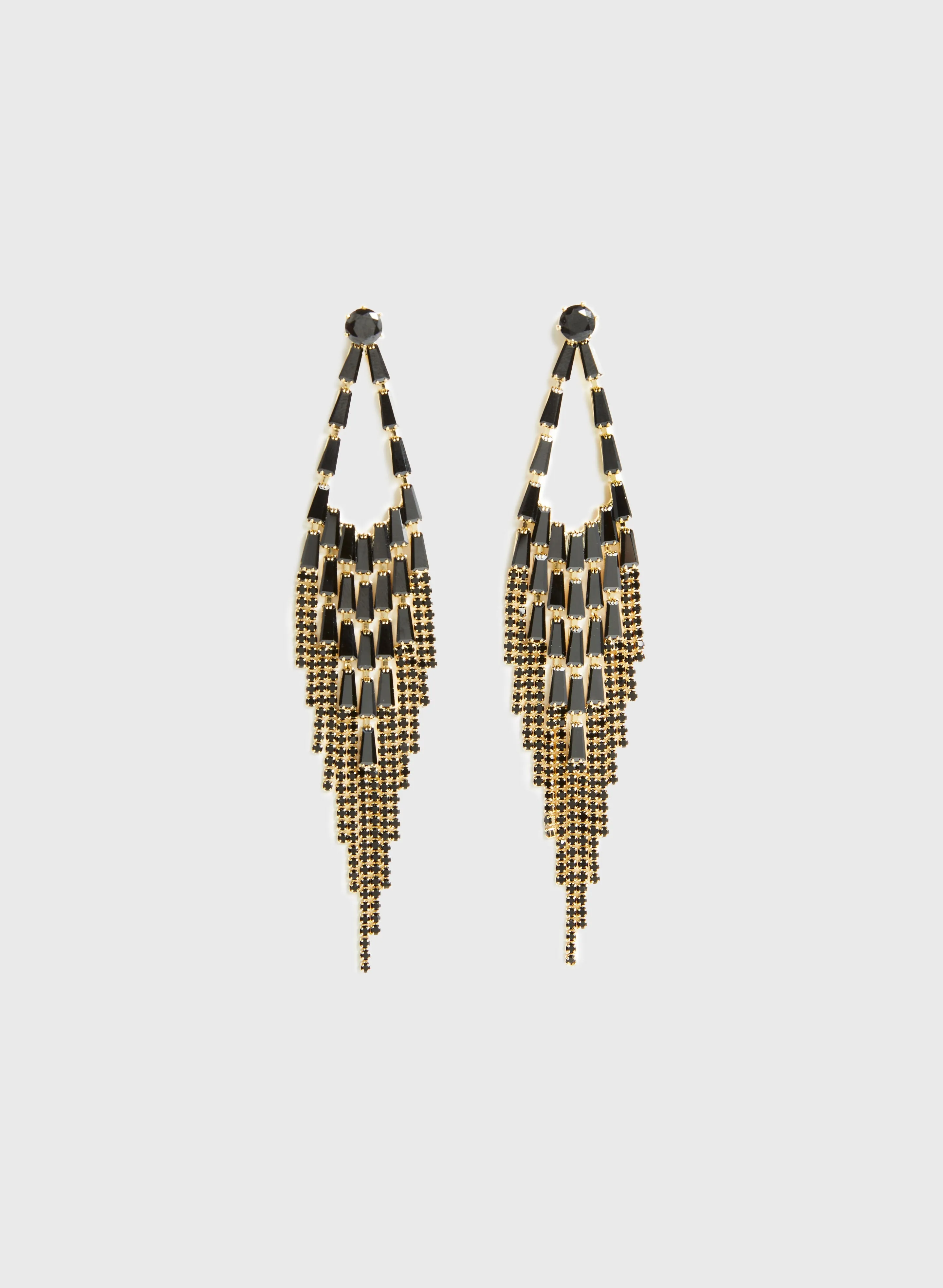Melanie Lyne Crystal Baguette Chandelier Earrings Melanie Lyne Crystal Baguette Chandelier Earrings - Image 1