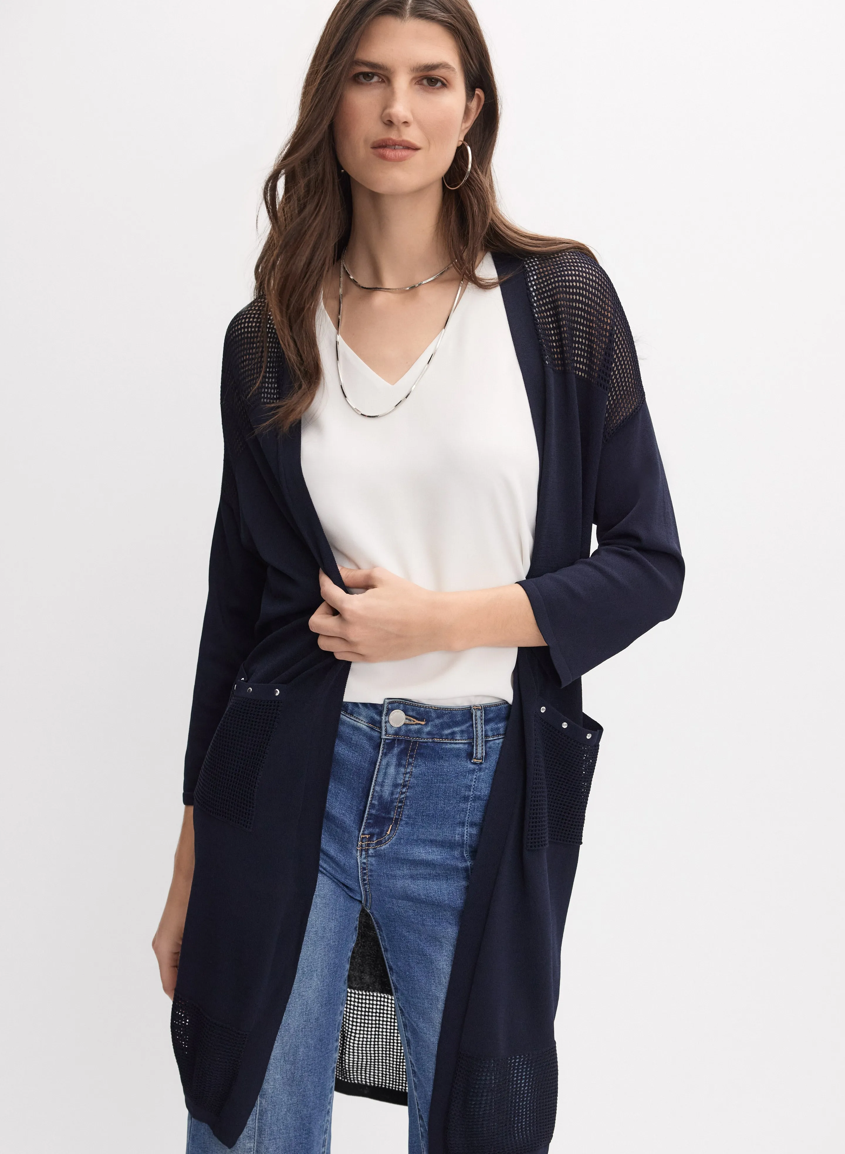 Melanie Lyne Joseph Ribkoff - Open Long Cardigan Melanie Lyne Joseph Ribkoff - Open Long Cardigan - Image 1